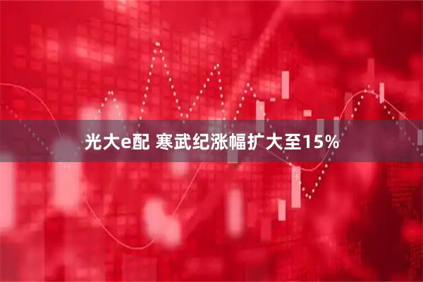 光大e配 寒武纪涨幅扩大至15%